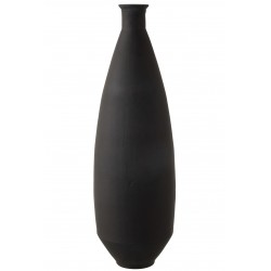 Vaza ovali matinė juoda
