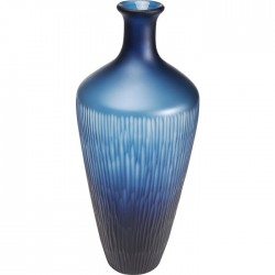 Vaza stiklinė mėlyna