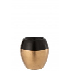 Vaza maža auksinė/juoda