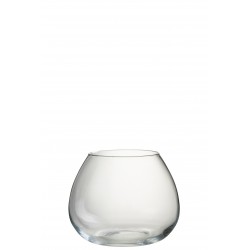 Vaza skaidriu stiklu "Orio"